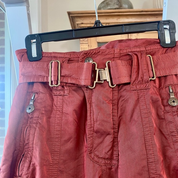 Vintage Emmegi ski pants dark orange w/ yellow lining, size 36/3 (XS/S) - Picture 4 of 14